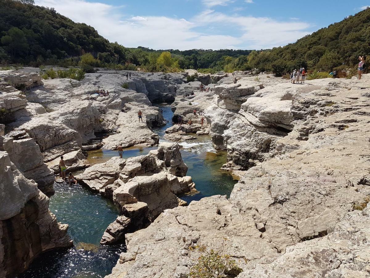 La Casita Villa Avec Piscine Pres D'Uzes Saint-Laurent-la-Vernede Bagian luar foto