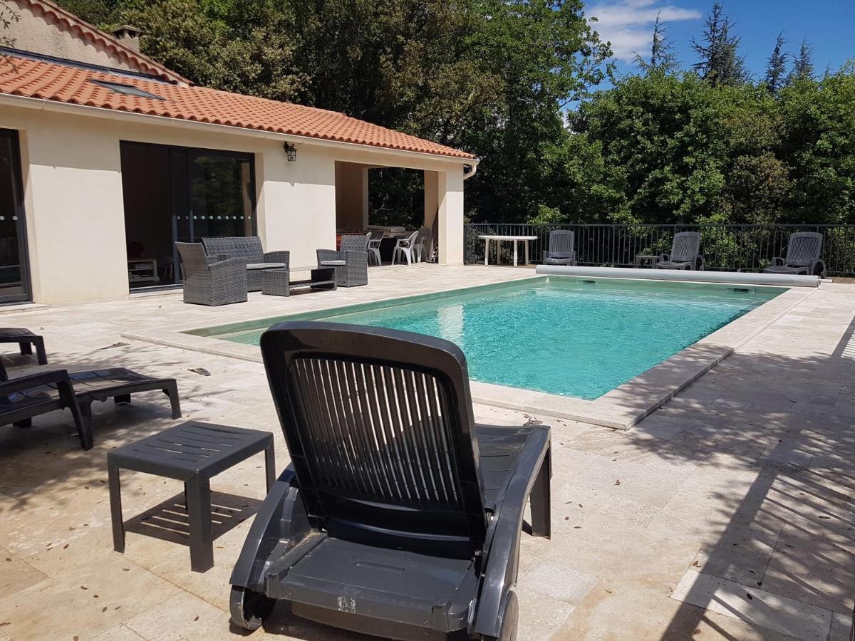 La Casita Villa Avec Piscine Pres D'Uzes Saint-Laurent-la-Vernede Bagian luar foto